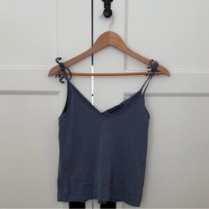 Abercrombie & Fitch Blue Tie-Strap Cami Top – XS